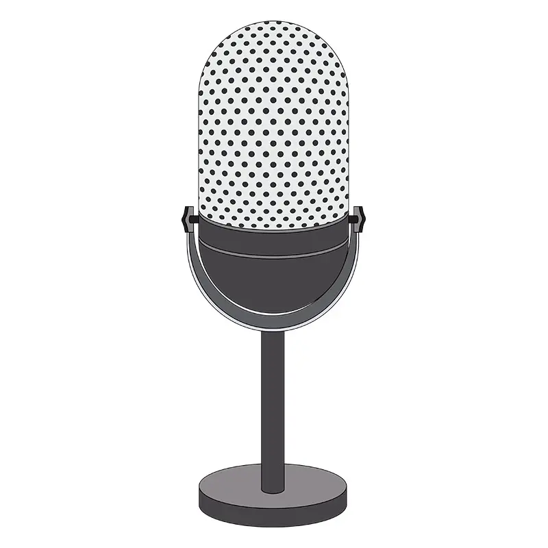 Karaoke Singing Mic Vector Art