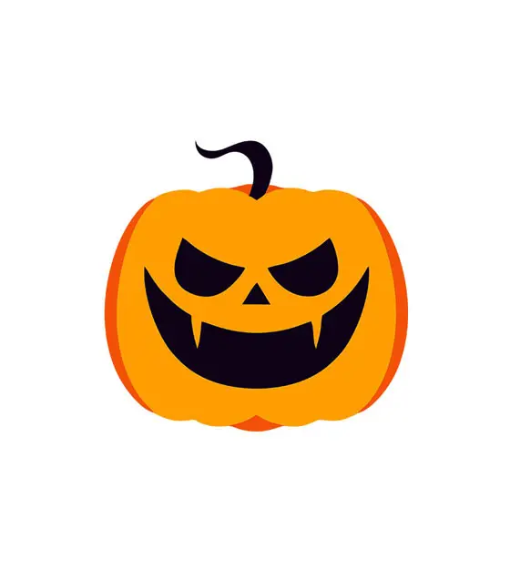 Malignant Halloween Pumpkin Vector Art