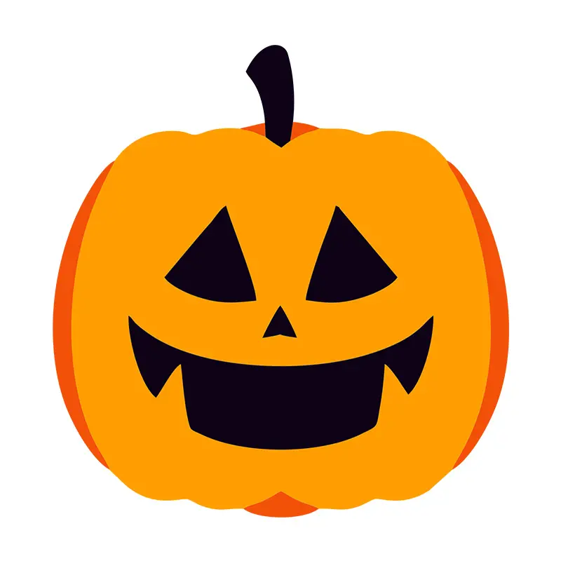 Laughing Jack-o'-lantern Halloween Pumpkin Vector Art