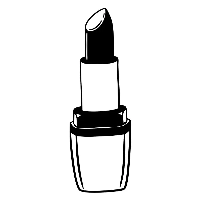 Women's Makeup Matte Lipstick Silhouette Art