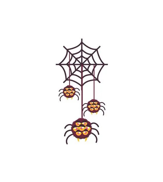 Mythical Beady Eyed Spider Vector Art