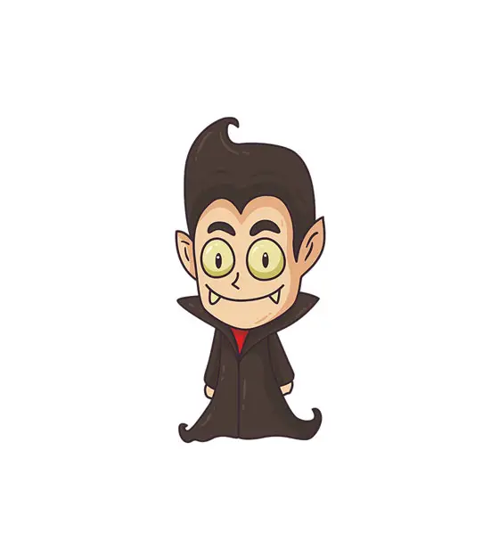 Miraculous Halloween Vampire Vector Art