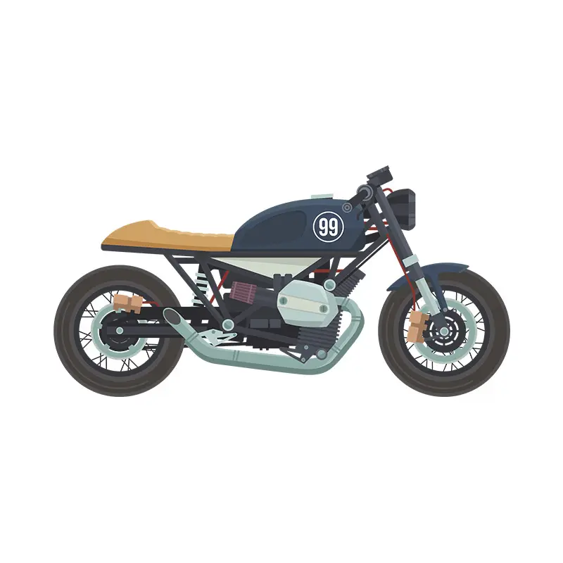 Motorbike Vector Art File