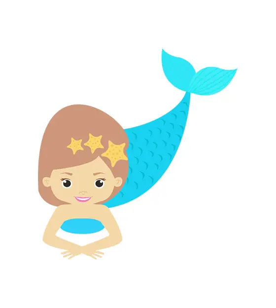 Mermaid Digital Vector Design