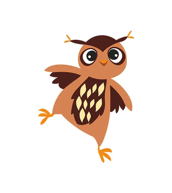 Playing Owl Vector