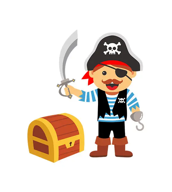 Pirate Vector Design – Embroidery Patches