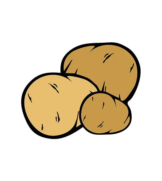 Potatoes Vector Art