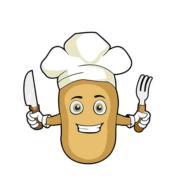 Chef Potato Vector