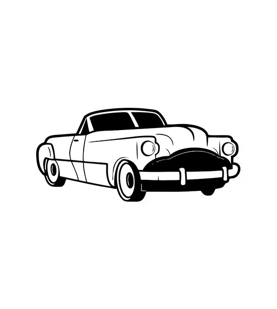 Simple Car Stencil Art