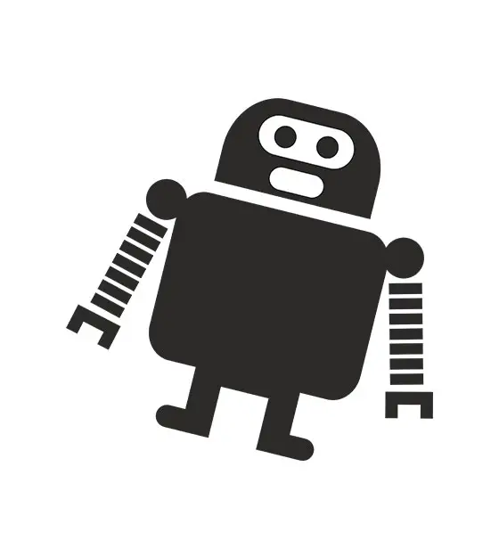 Robot Silhouette Art