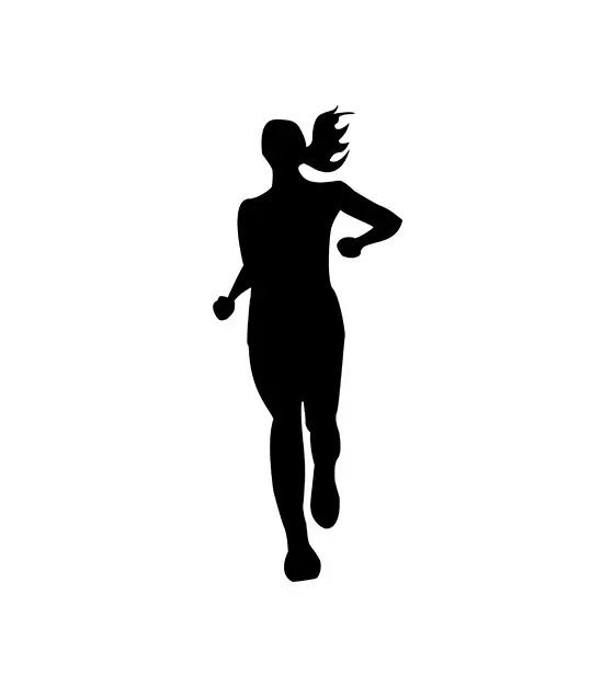 Female Runner Silhouette