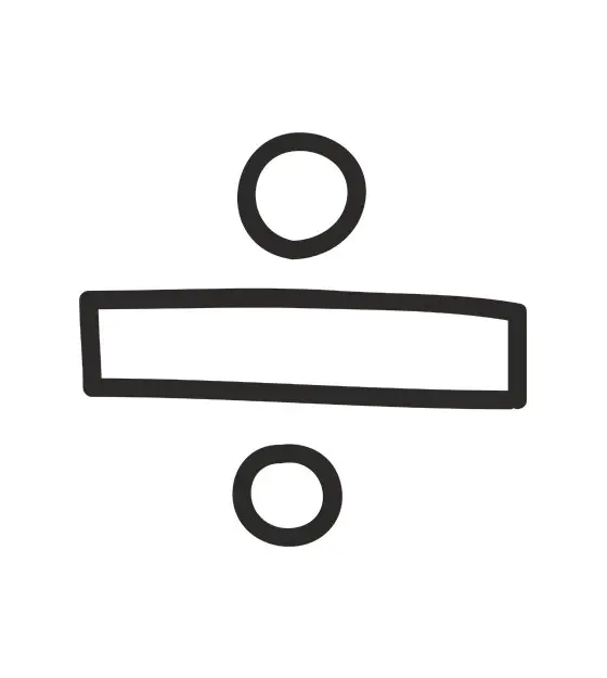 Division Sign Vector