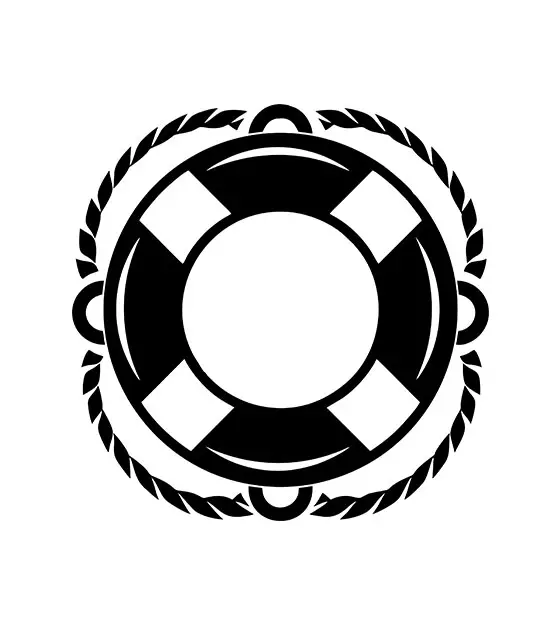 Lifeguard Ring Stencil