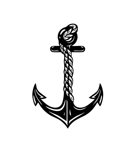 Ship Anchor Stencil