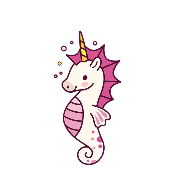 Unicorn Seahorse Vector