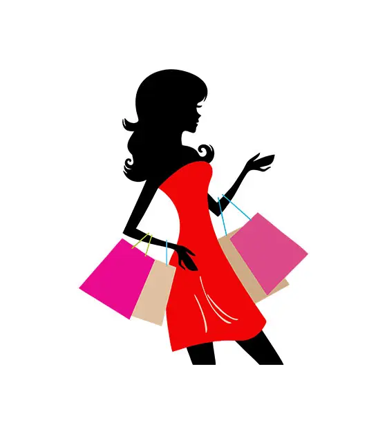 Shopping Girl Vector
