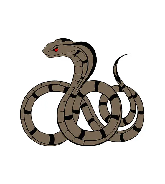 Red Eyes Cobra Vector