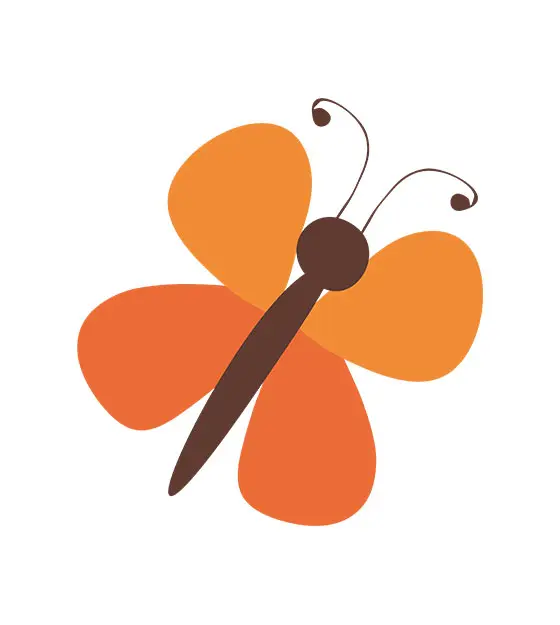 Simple Butterfly Vector
