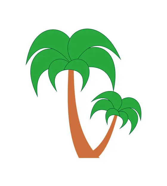 Beach Trees Vector