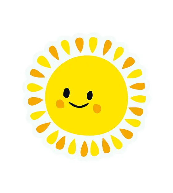 Sun Face Vector