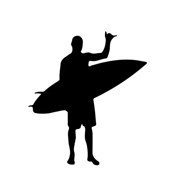 Surfer Silhouette File