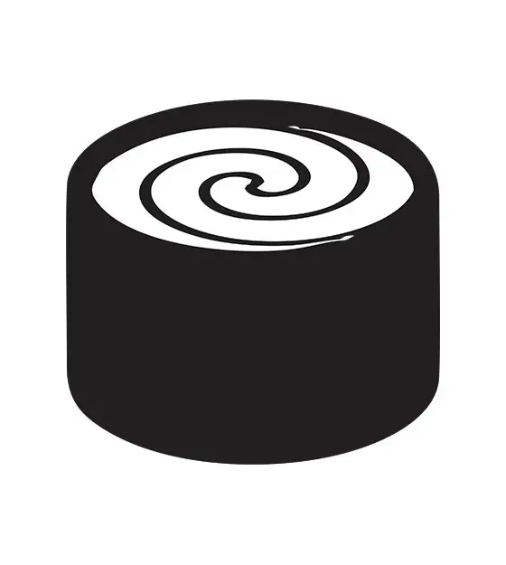 Sushi Roll Silhouette Art
