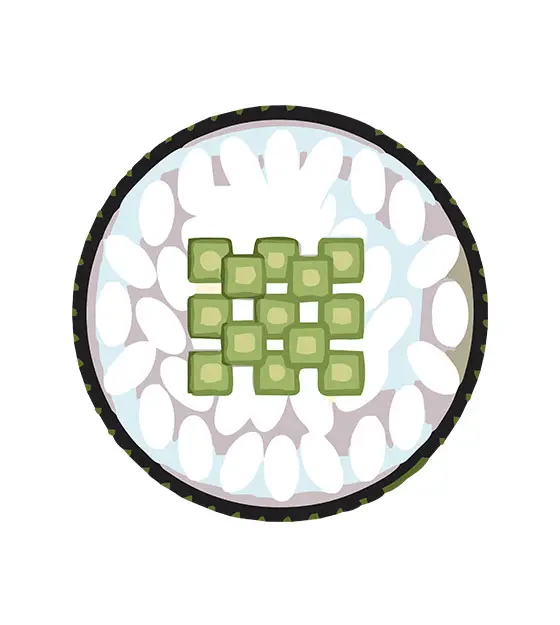 Uramaki Sushi Vector