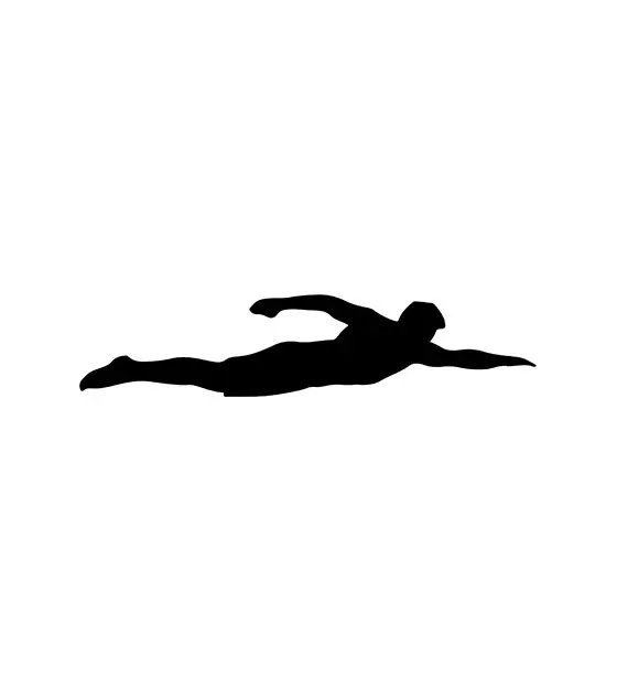 Man Swimmer Silhouette
