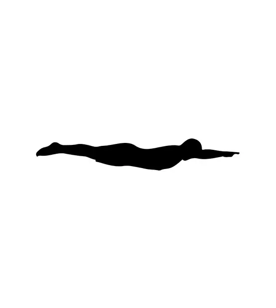 Swimmer Man Silhouette