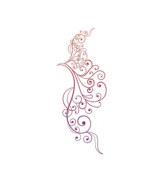 Floral Swirl Border Vector