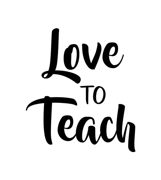 Love to Teach Silhouette