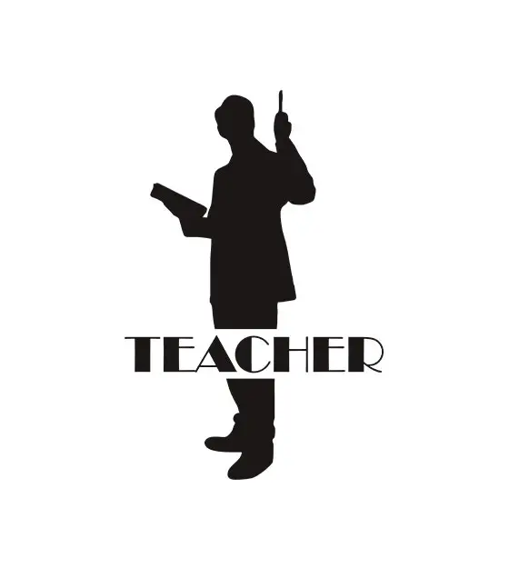 Teacher Silhouette Art
