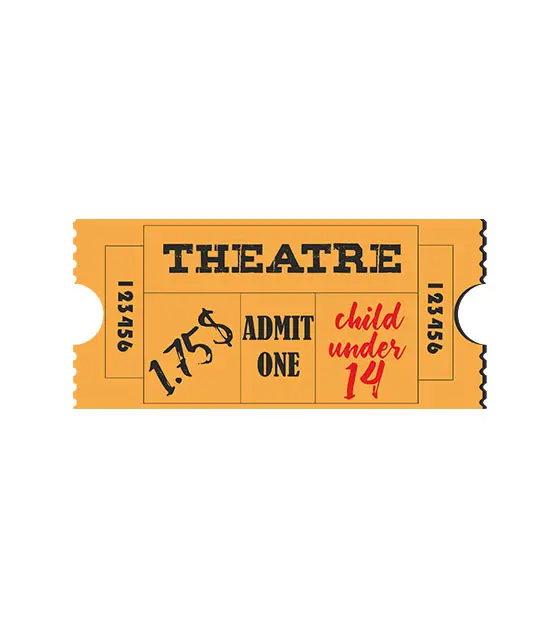 Theater Ticket Vector