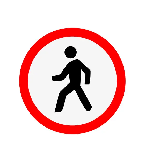 Walking Sign Vector