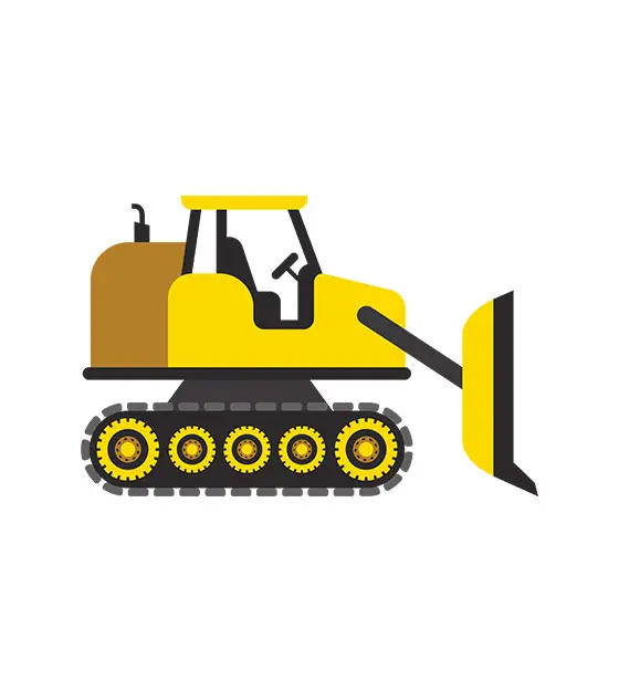 Bulldozer Vector