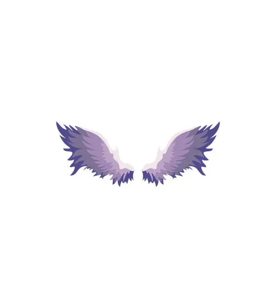Royal Angelic Wings Vector Art