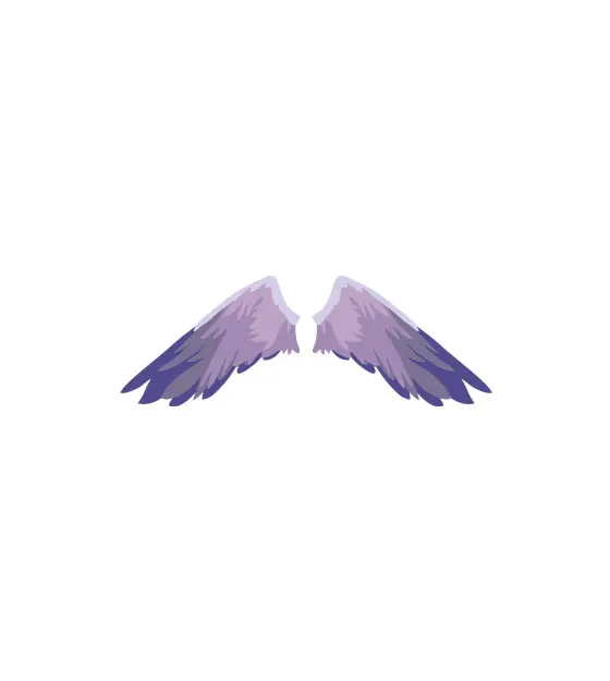 Exotic Angelic Wings Vector Art