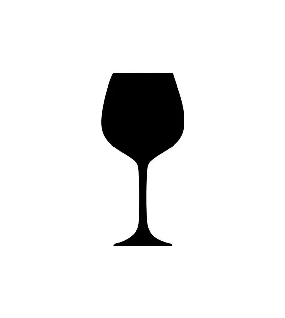 Subtle Wine Glass Silhouette Art