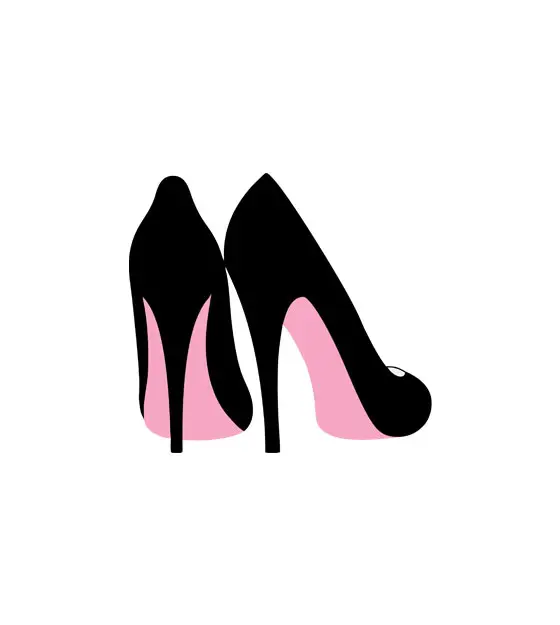 Sterling Pump Heel Shoes Vector Art