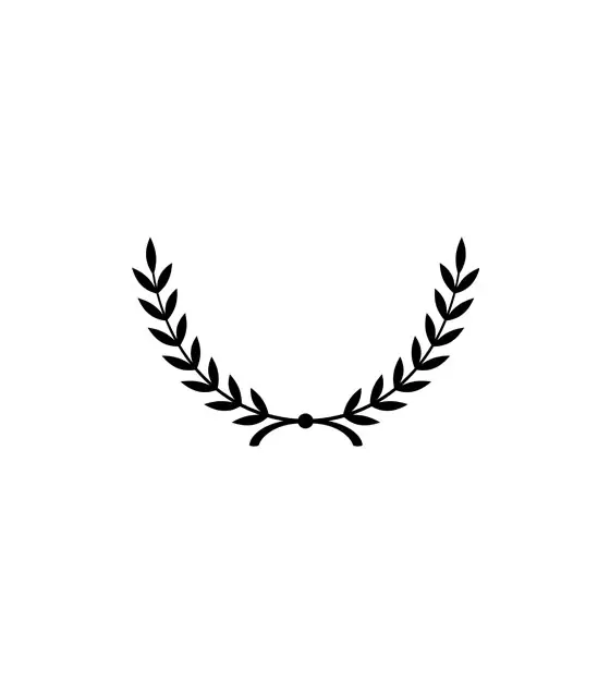 Smooth and Transparent Head Wreath Silhouette Art