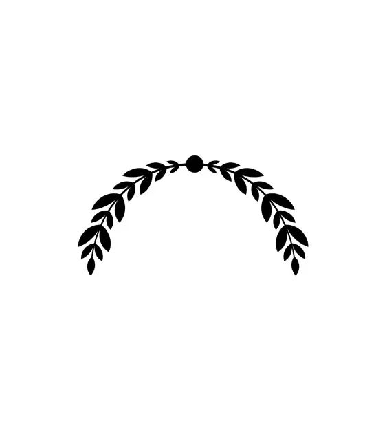 Vines Induced Head Wreath Silhouette Art