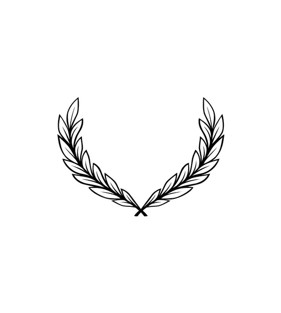 Goddess Nike Head Wreath Silhouette Art
