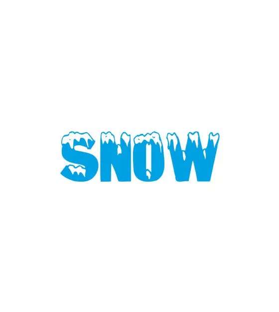 Freezing Winter Snow Vector Art