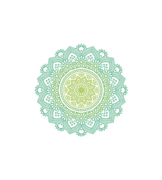 Alluring Heart Chakra Yoga Vector Art