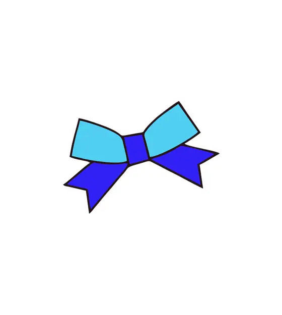 Enticing Blue Ribbon Vector Art