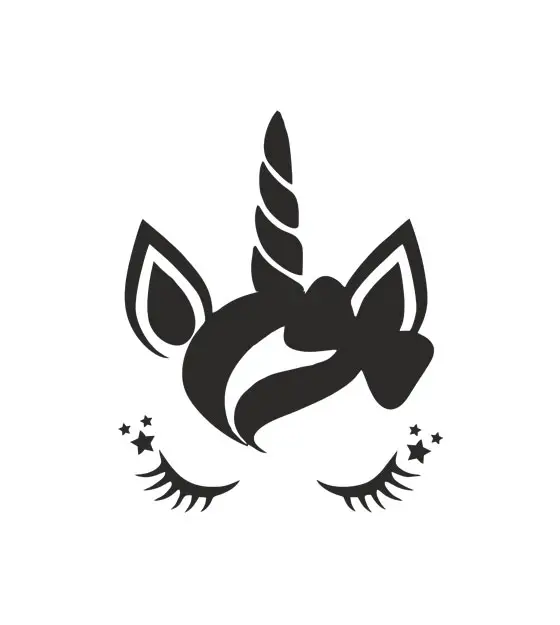 Enchanting Bow Induced Unicorn Silhouette Art