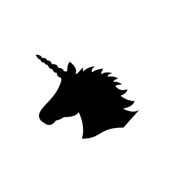 Subtle and Enticing Pegasus Head Silhouette Art