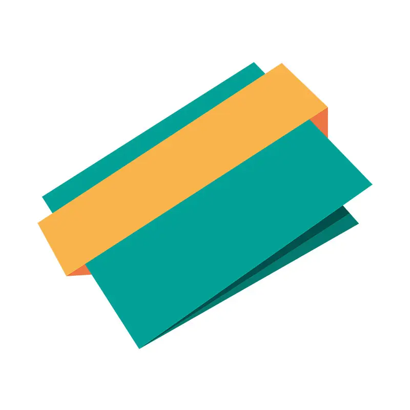 Elegant Envelope Rolled up Ribbon Vector Art