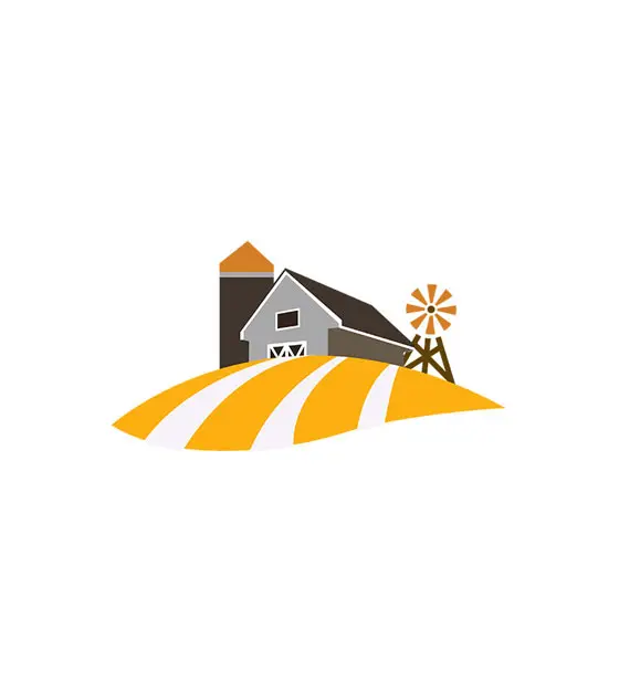 Fascinating Farm Fields Vector Art
