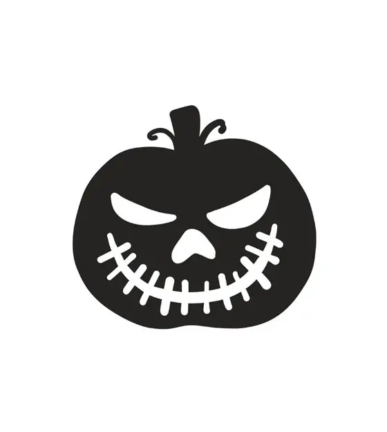 Confounded Halloween Pumpkin Silhouette Art